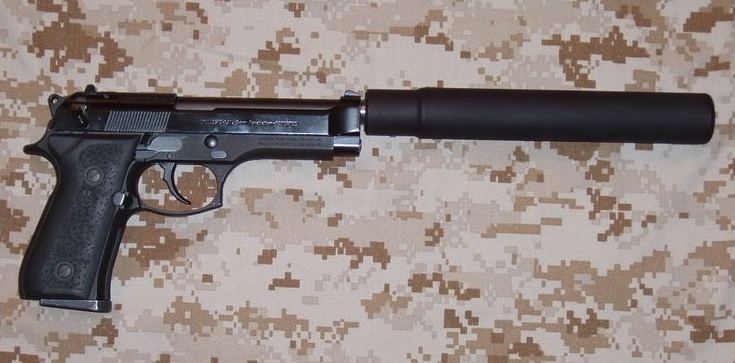 Silenced Beretta 92